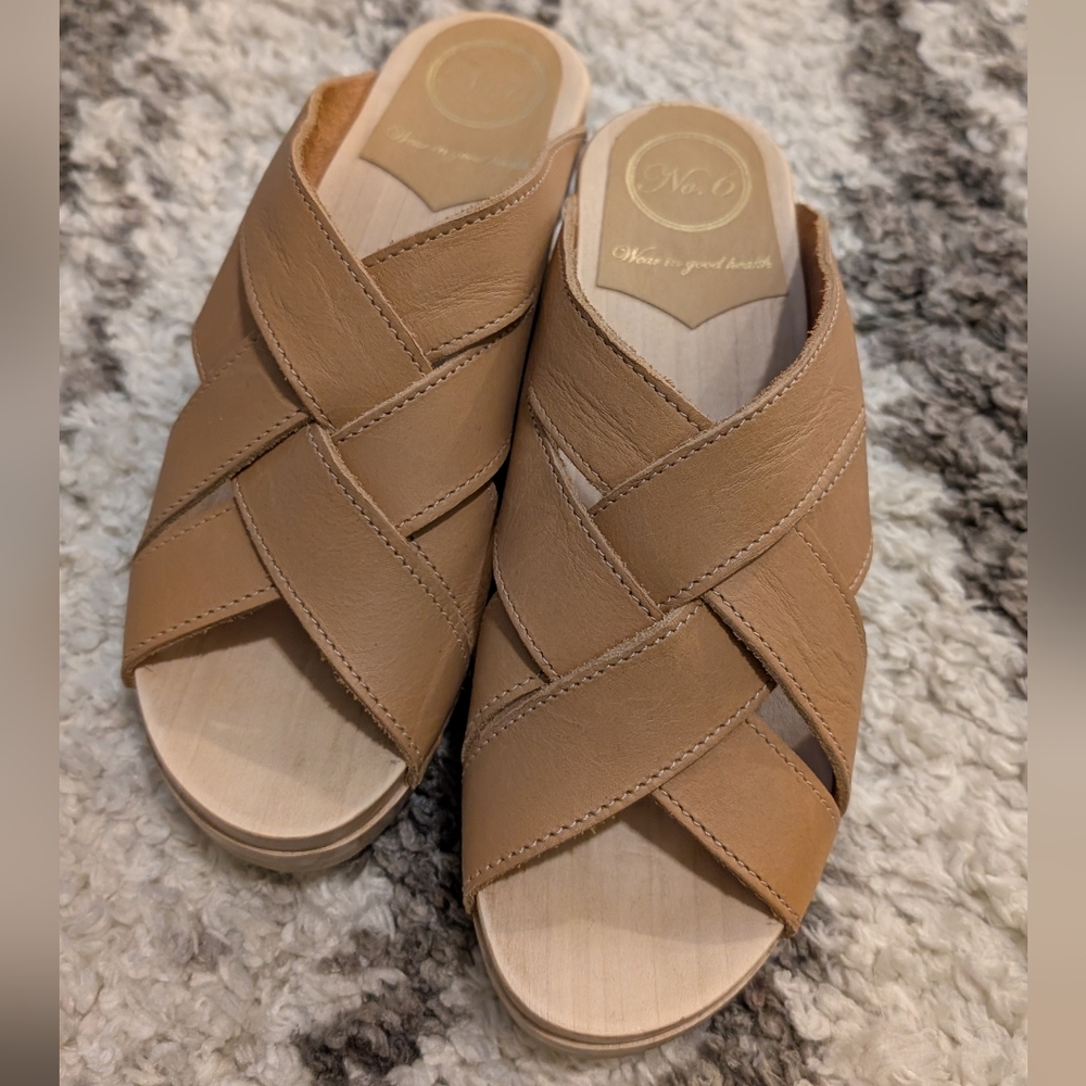 No. 6 Basket Clogs, Size 39, Like New, $300